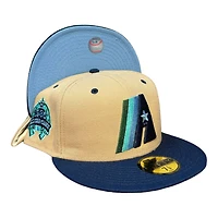 Houston Astros Khaki Navy Two Tone 1986 ASG Patch Blue UV New Era 59Fifty Fitted Hat