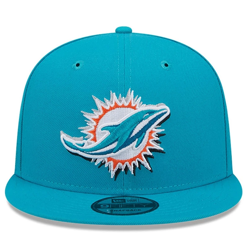 Miami Dolphins Aqua 2024 NFL Draft 9FIFTY Snapback Hat
