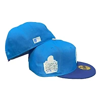 Chicago Cubs Blue Two Tone 2016 WS Patch Silver UV New Era 59Fifty Fitted Hat