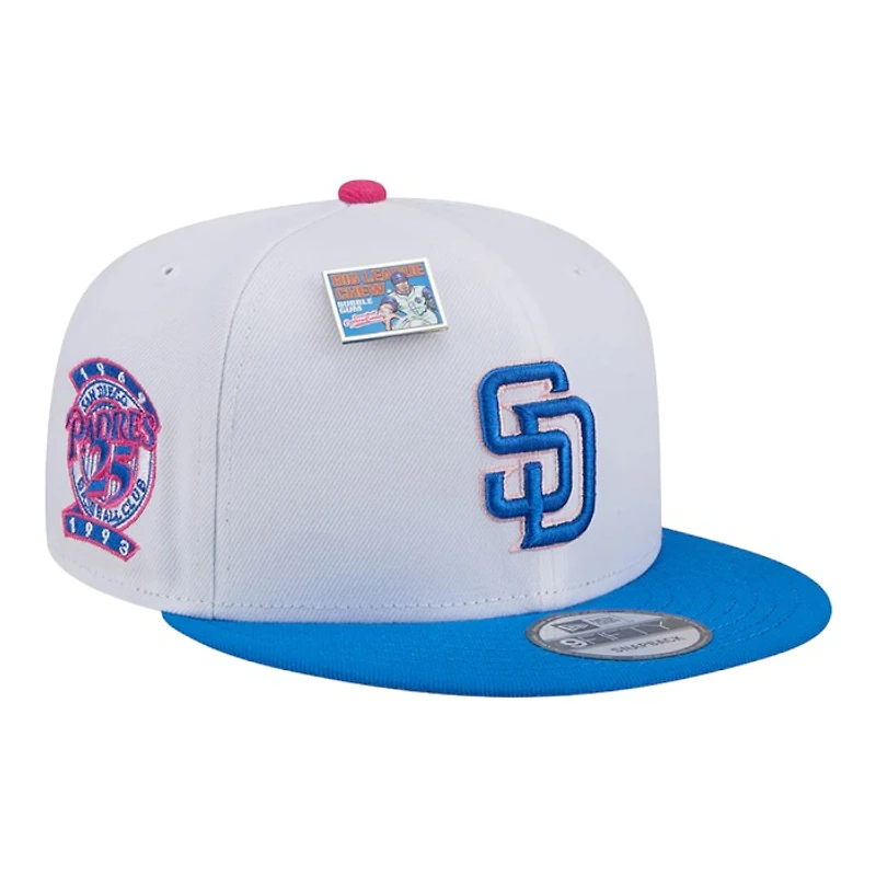 San Diego Padres White and Blue Big League Chew Gray UV New Era 9FIFTY Snapback Hat