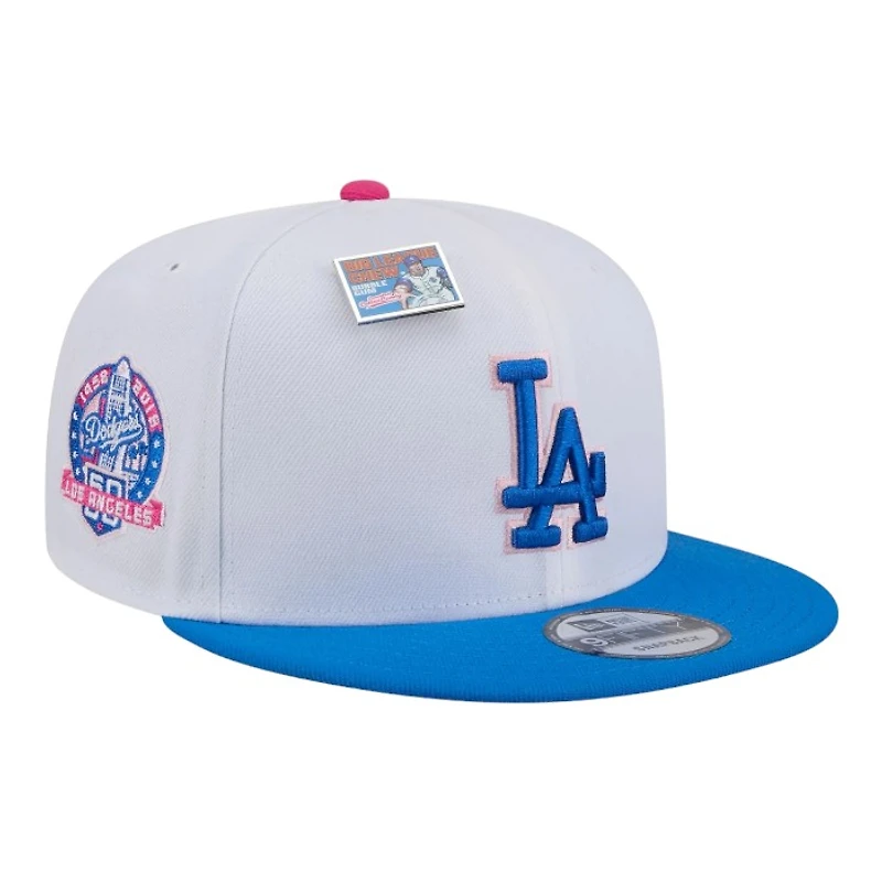 Los Angeles Dodgers White and Blue Big League Chew Gray UV New Era 9FIFTY Snapback Hat