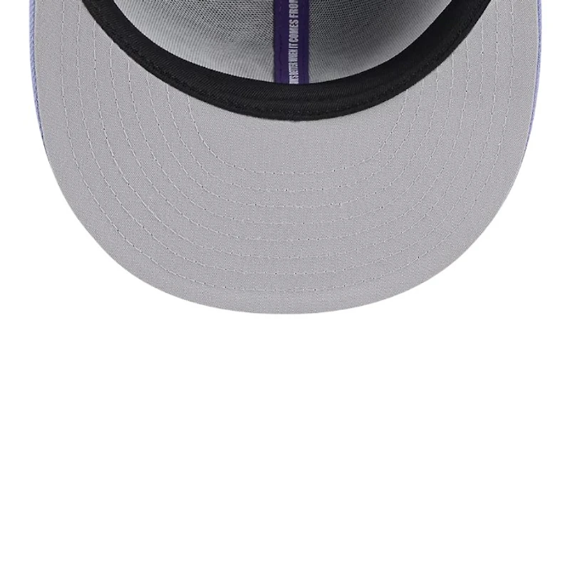 Atlanta Braves Black and Purple Big League Chew Gray UV New Era 9FIFTY Snapback Hat