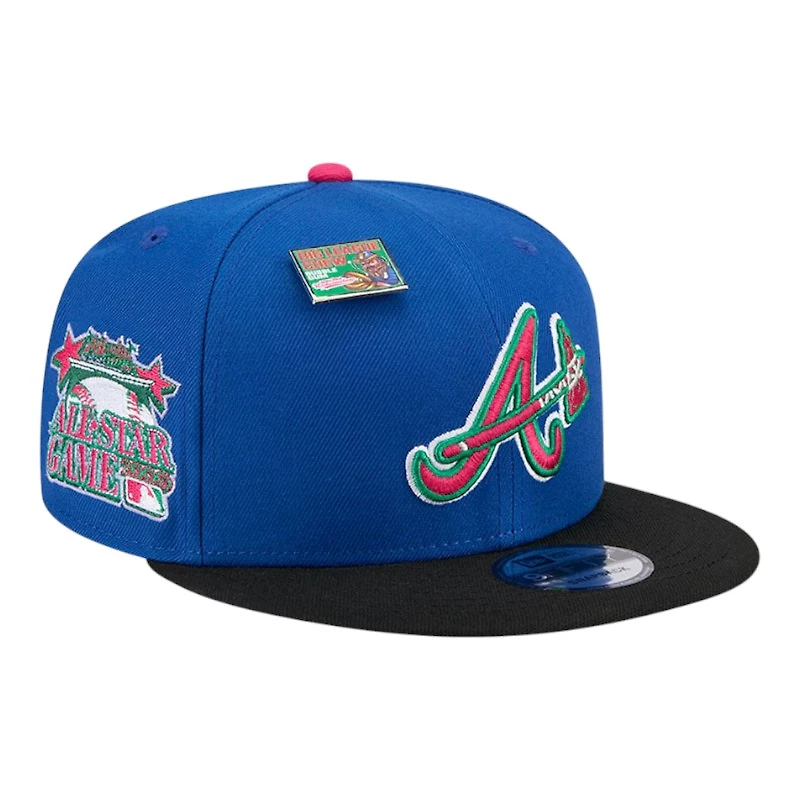 Atlanta Braves Blue and Black Big League Chew Gray UV New Era 9FIFTY Snapback Hat