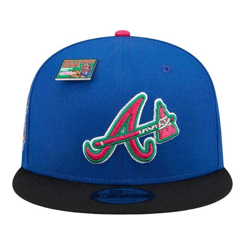 Atlanta Braves Blue and Black Big League Chew Gray UV New Era 9FIFTY Snapback Hat