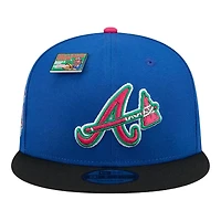 Atlanta Braves Blue and Black Big League Chew Gray UV New Era 9FIFTY Snapback Hat