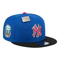 New York Yankees Blue and Black Big League Chew Gray UV New Era 9FIFTY Snapback Hat