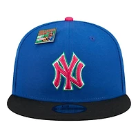 New York Yankees Blue and Black Big League Chew Gray UV New Era 9FIFTY Snapback Hat
