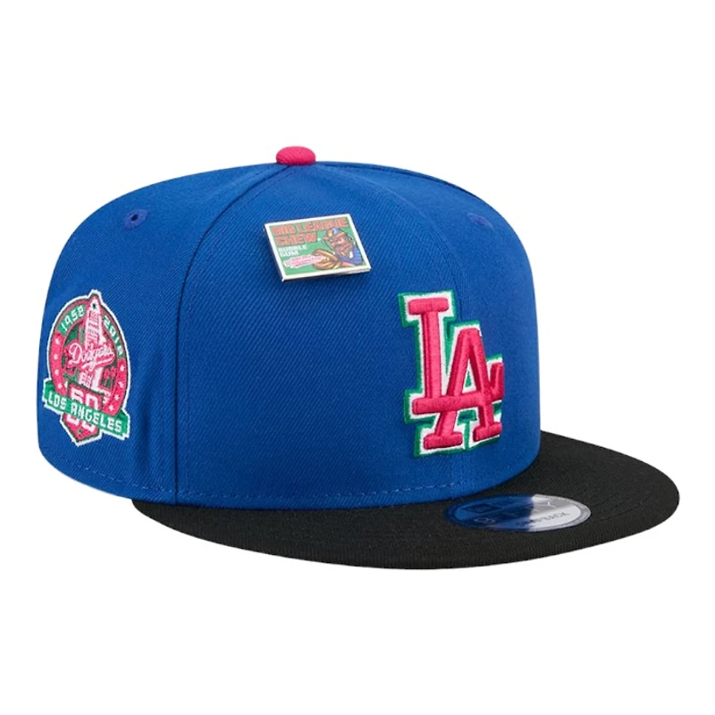 Los Angeles Dodgers and Black Big League Chew Gray UV New Era 9FIFTY Snapback Hat