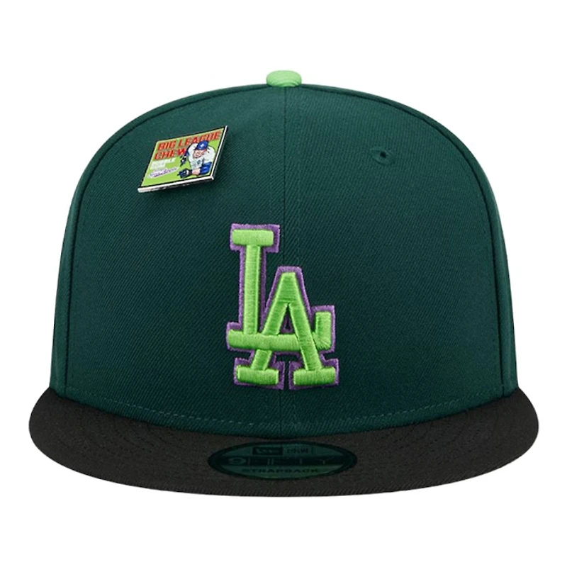 Los Angeles Dodgers Green and Black Big League Chew Gray UV New Era 9FIFTY Snapback Hat