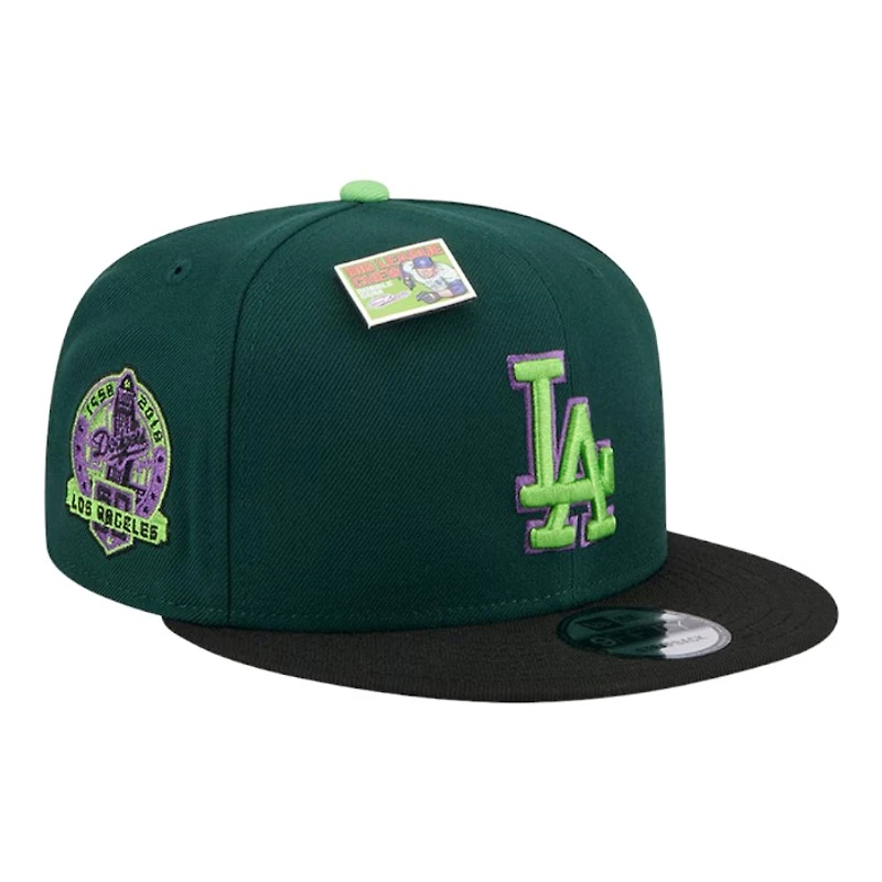 Los Angeles Dodgers Green and Black Big League Chew Gray UV New Era 9FIFTY Snapback Hat