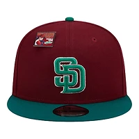 San Diego Padres Maroon and Green Big League Chew Gray UV New Era 9FIFTY Snapback Hat