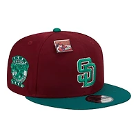 San Diego Padres Maroon and Green Big League Chew Gray UV New Era 9FIFTY Snapback Hat