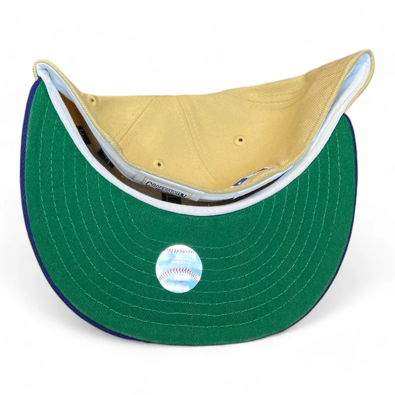 Los Angeles Dodgers Vegas Gold and Royal 60th Anniv Patch Green UV New Era 59FIFTY Fitted Hat