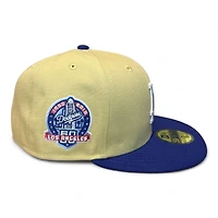 Los Angeles Dodgers Vegas Gold and Royal 60th Anniv Patch Green UV New Era 59FIFTY Fitted Hat