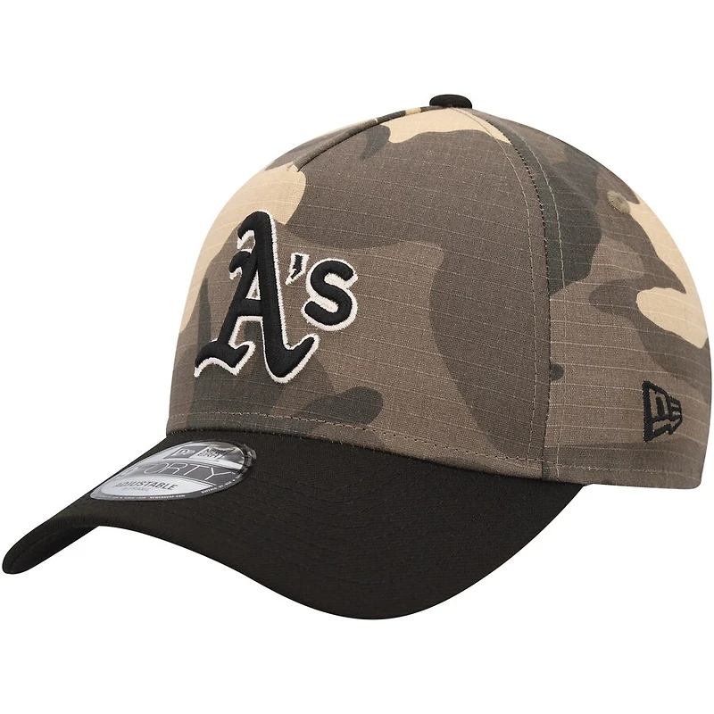 Oakland Athletics Camo Black A-Frame New Era 9FORTY Adjustable Hat