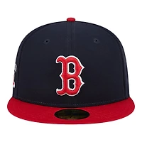 Boston Red Sox Navy and Big League Chew Gray UV New Era 59Fifty Fitted Hat