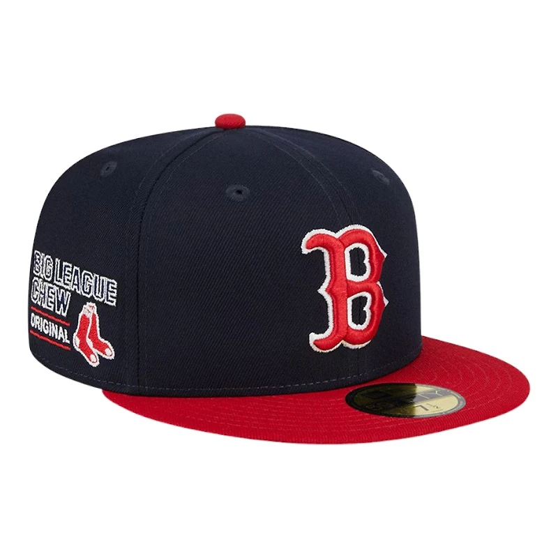 Boston Red Sox Navy and Big League Chew Gray UV New Era 59Fifty Fitted Hat