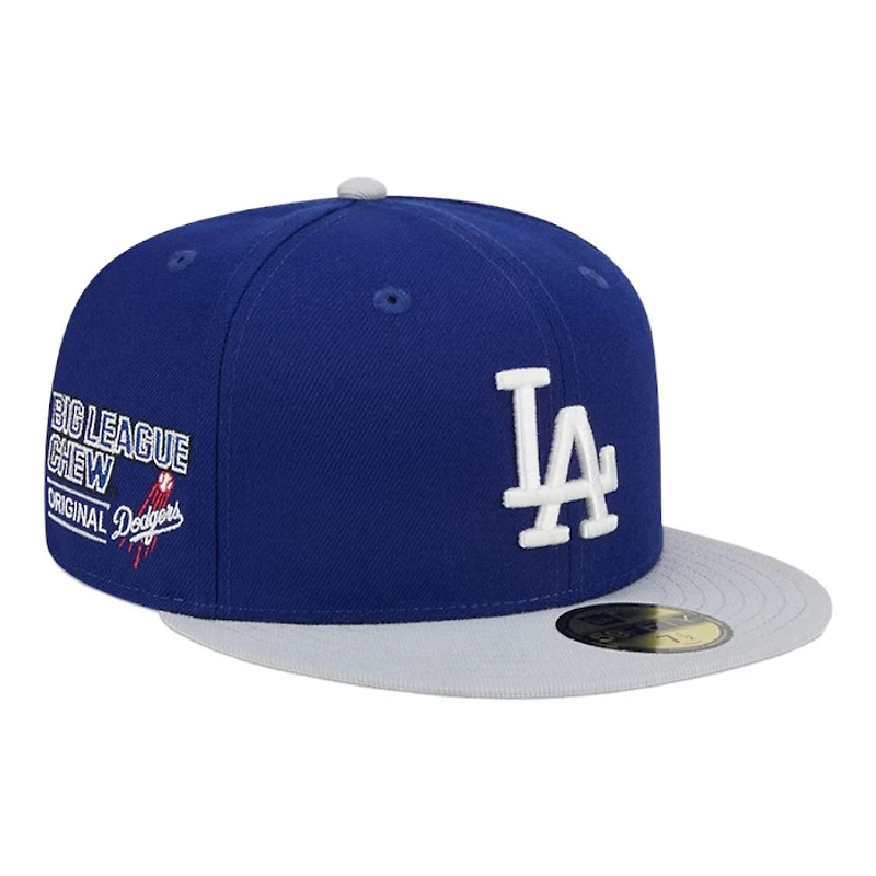 Los Angeles Dodgers Blue and Gray Big League Chew UV New Era 59Fifty Fitted Hat