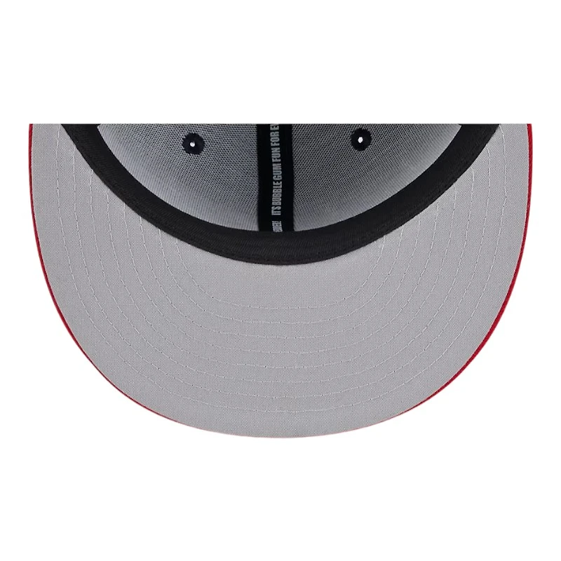 Atlanta Braves Navy and Red Big League Chew Gray UV New Era 59Fifty Fitted Hat