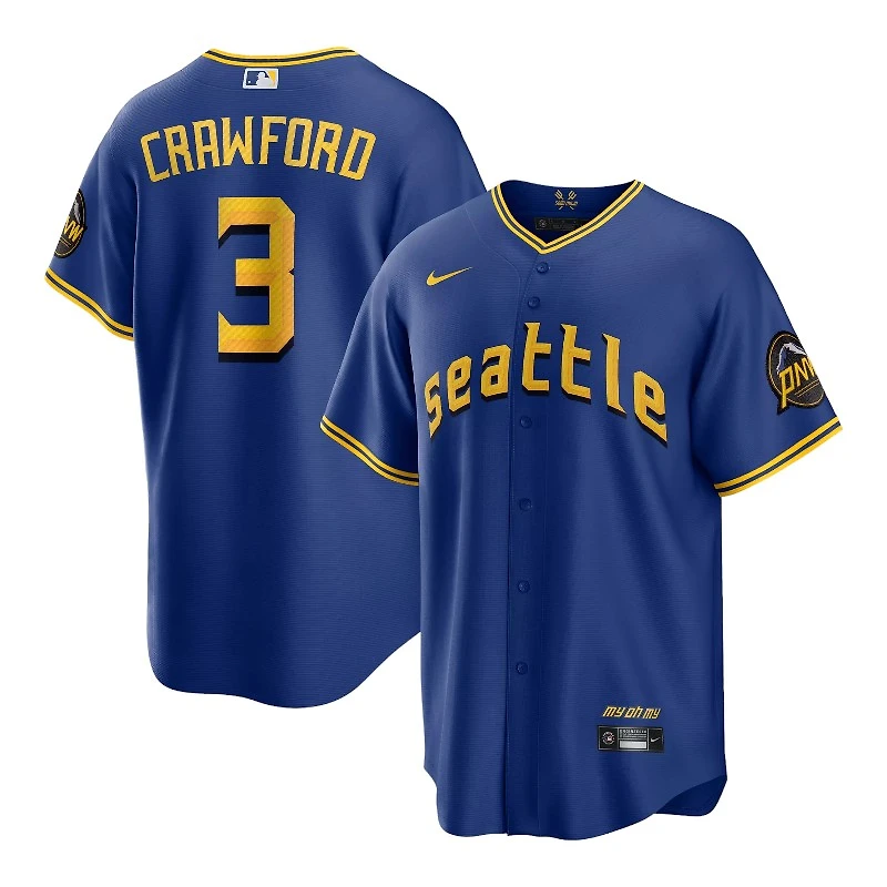 Seattle Mariners JP Crawford Royal Blue City Connect Nike Limited Player Jersey