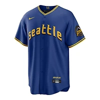 Seattle Mariners Luis Castillo Royal Blue City Connect Nike Limited Player Jersey