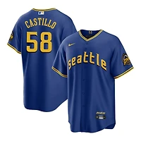 Seattle Mariners Luis Castillo Royal Blue City Connect Nike Limited Player Jersey