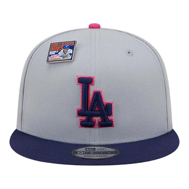 Los Angeles Dodgers Gray and Purple Big League Chew Green UV New Era 9FIFTY Snapback Hat