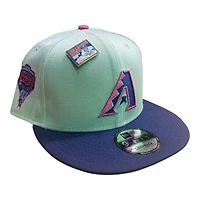 Arizona Diamondbacks Gray and Purple Big League Chew Green UV New Era 9FIFTY Snapback Hat