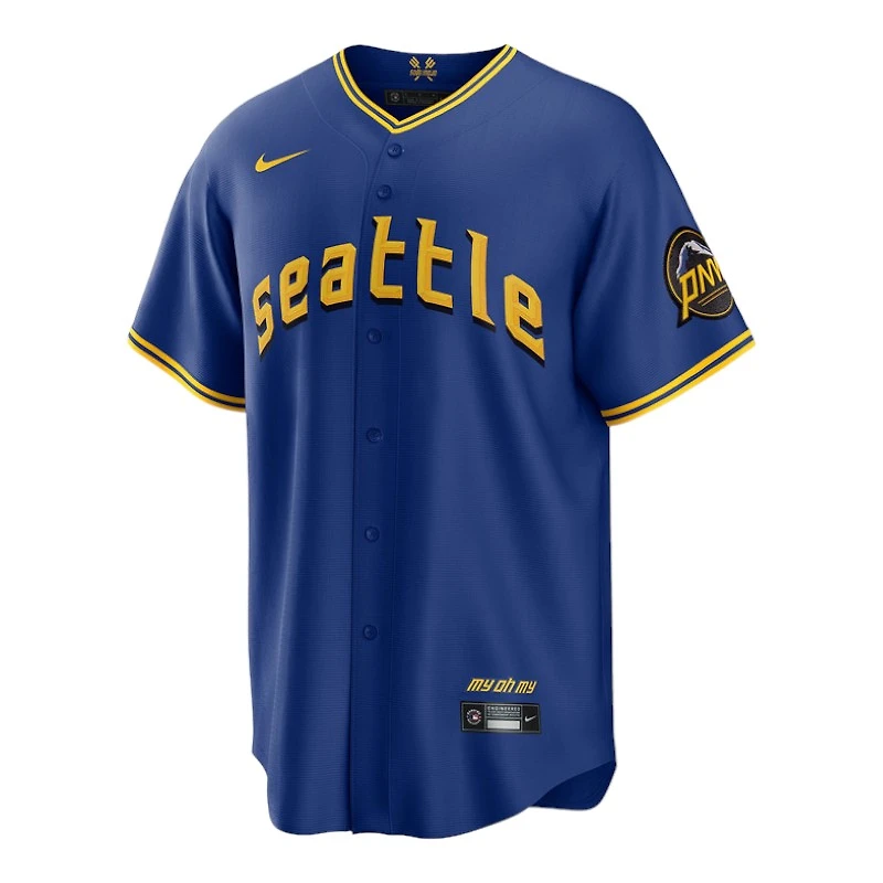 Seattle Mariners Cal Raleigh Royal Blue City Connect Nike Limited Player Jersey