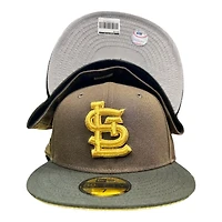 St. Louis Cardinals Brown Black Easter Pack Busch Stadium Patch Gray UV New Era 59FIFTY Fitted Hat