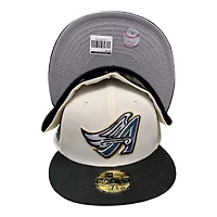 Anaheim Angels Chrome Black Easter Pack 50th Patch Gray UV New Era 59FIFTY Fitted Hat