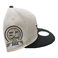 Anaheim Angels Chrome Black Easter Pack 50th Patch Gray UV New Era 59FIFTY Fitted Hat