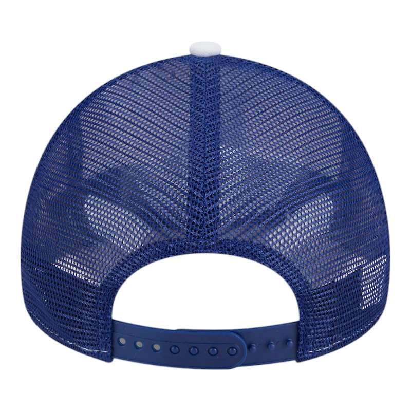 Los Angeles Dodgers White Court Sport New Era 9FORTY A-Frame Trucker Snapback