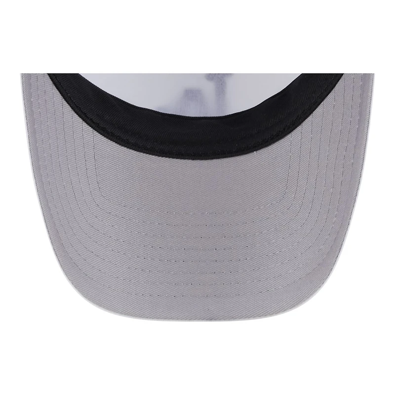 Los Angeles Dodgers White Court Sport New Era 9FORTY A-Frame Trucker Snapback