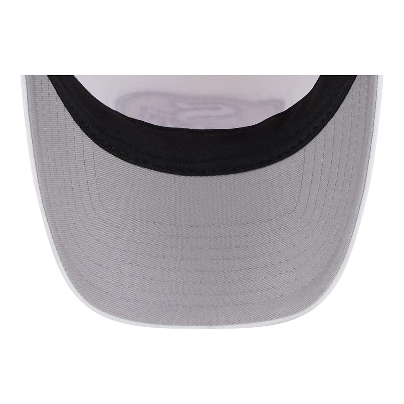 San Francisco 49ers White Court Sport New Era 9FORTY A-Frame Trucker Snapback