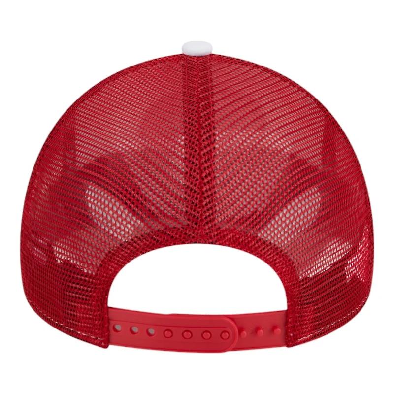 San Francisco 49ers White Court Sport New Era 9FORTY A-Frame Trucker Snapback