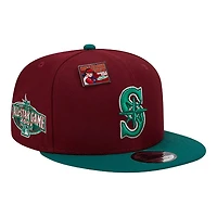 Seattle Mariners Red and Green Big League Chew 2001 ASG Patch Snapback Hat