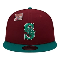 Seattle Mariners Red and Green Big League Chew 2001 ASG Patch Snapback Hat