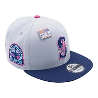 Seattle Mariners Gray and Purple Big League Chew 30th Anni Patch Snapback Hat