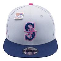 Seattle Mariners Gray and Purple Big League Chew 30th Anni Patch Snapback Hat
