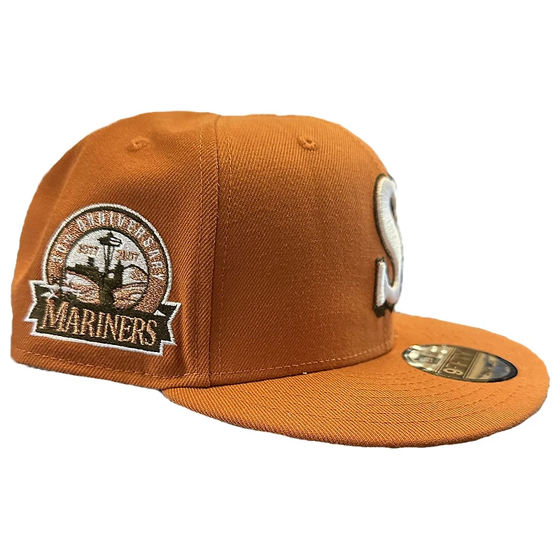 Seattle Mariners Orange 30th Anni Patch New Era 9FIFTY Snapback Hat
