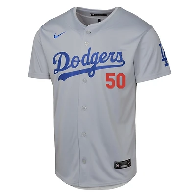 Youth Los Angeles Dodgers Mookie Betts Nike Limited Gray Away Player Jersey
