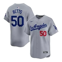 Youth Los Angeles Dodgers Mookie Betts Nike Limited Gray Away Player Jersey
