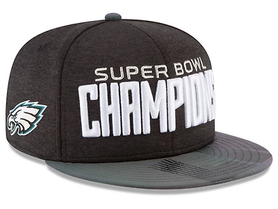 Philadelphia Eagles New Era Super Bowl LII Champions Trophy Collection Parade 9FIFTY Adjustable Hat – Black