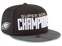Philadelphia Eagles New Era Super Bowl LII Champions Trophy Collection Parade 9FIFTY Adjustable Hat – Black
