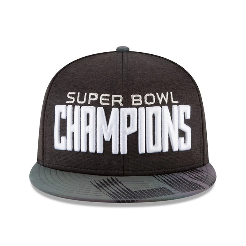 Philadelphia Eagles New Era Super Bowl LII Champions Trophy Collection Parade 9FIFTY Adjustable Hat – Black
