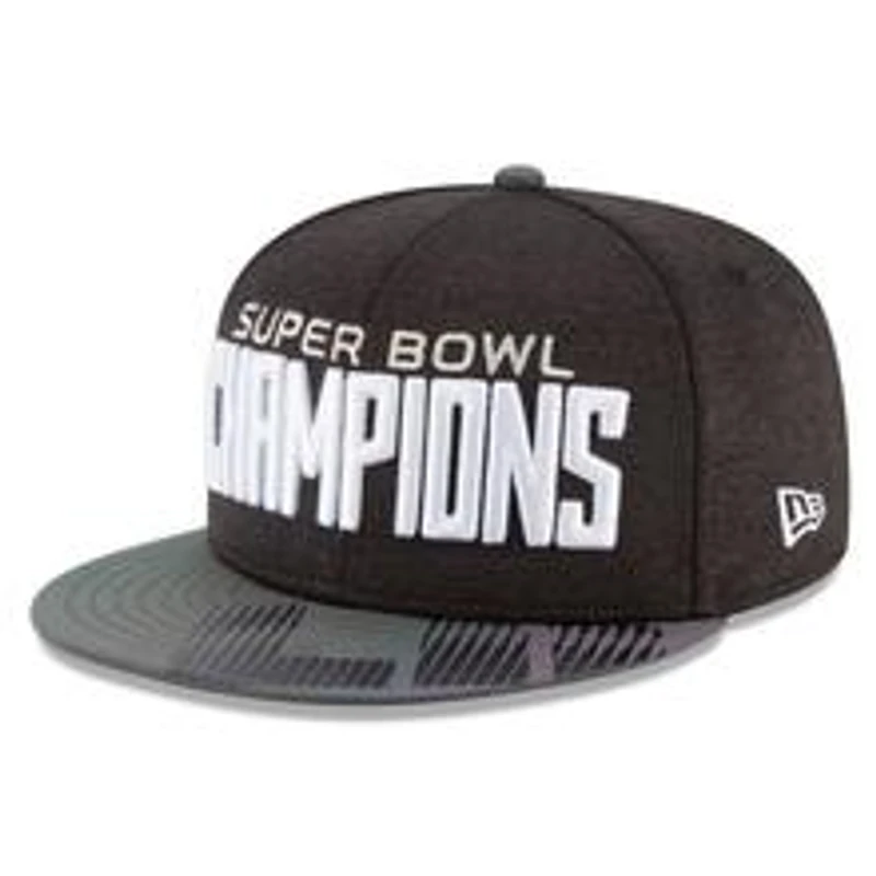 Philadelphia Eagles New Era Super Bowl LII Champions Trophy Collection Parade 9FIFTY Adjustable Hat – Black
