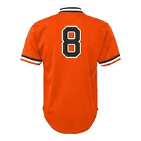 Baltimore Orioles Cal Ripken Jr Mitchell & Ness Youth Cooperstown Collection Orange Mesh BP Jersey