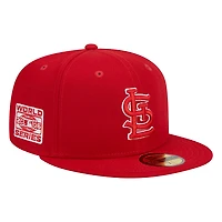 St. Louis Cardinals Red 2006 WS Patch Gray UV New Era 59FIFTY Fitted Hat