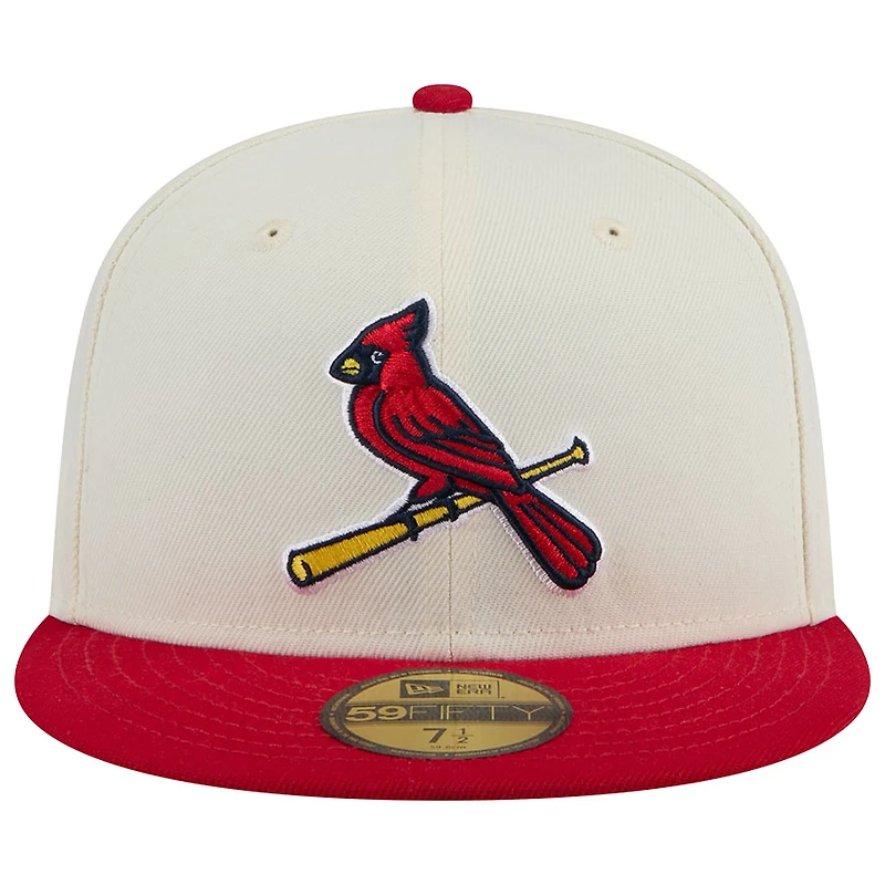 St. Louis Cardinals Chrome and Red Two Tone Alternate Gray UV New Era 59FIFTY Fitted Hat